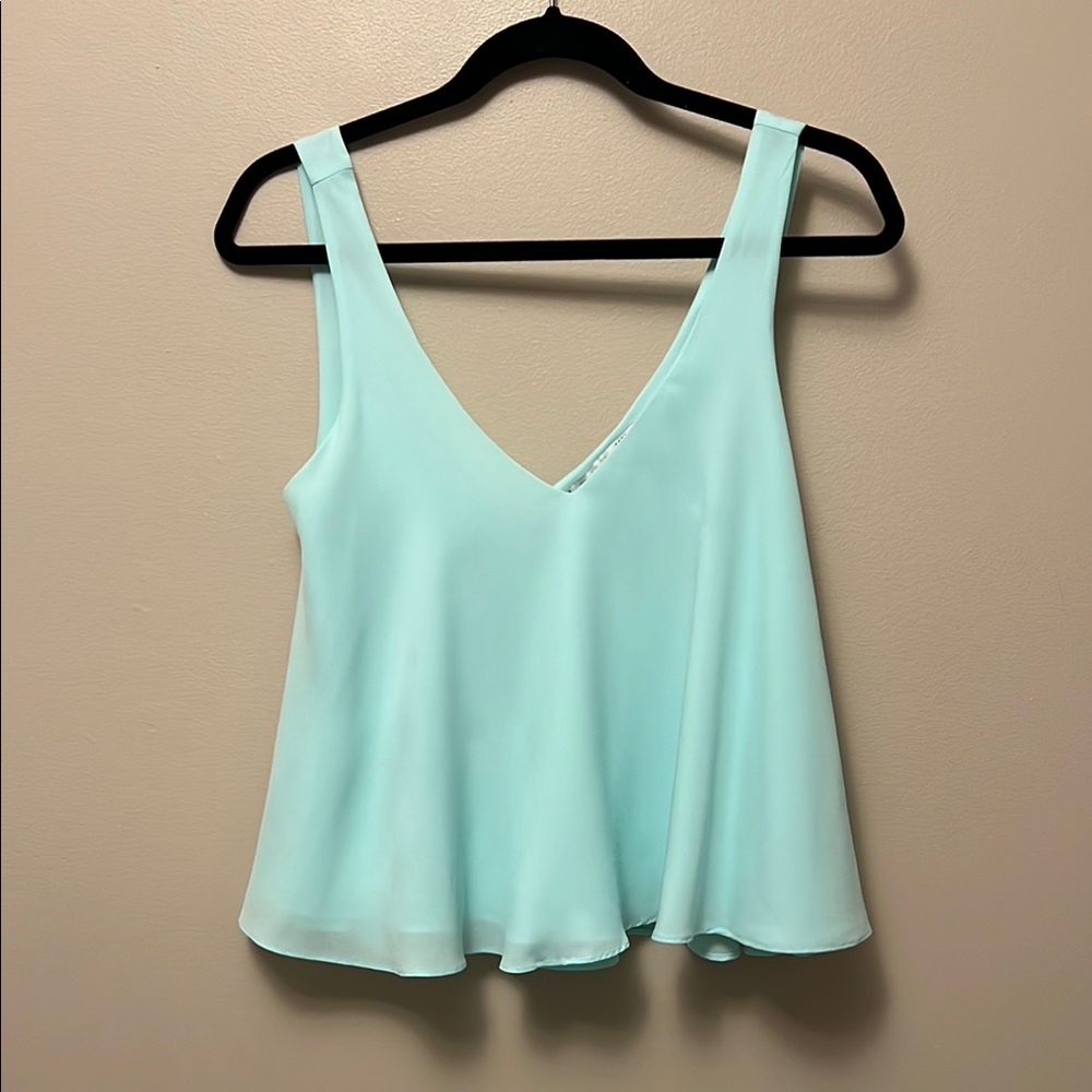 Mint Green Sleeveless Women's Top